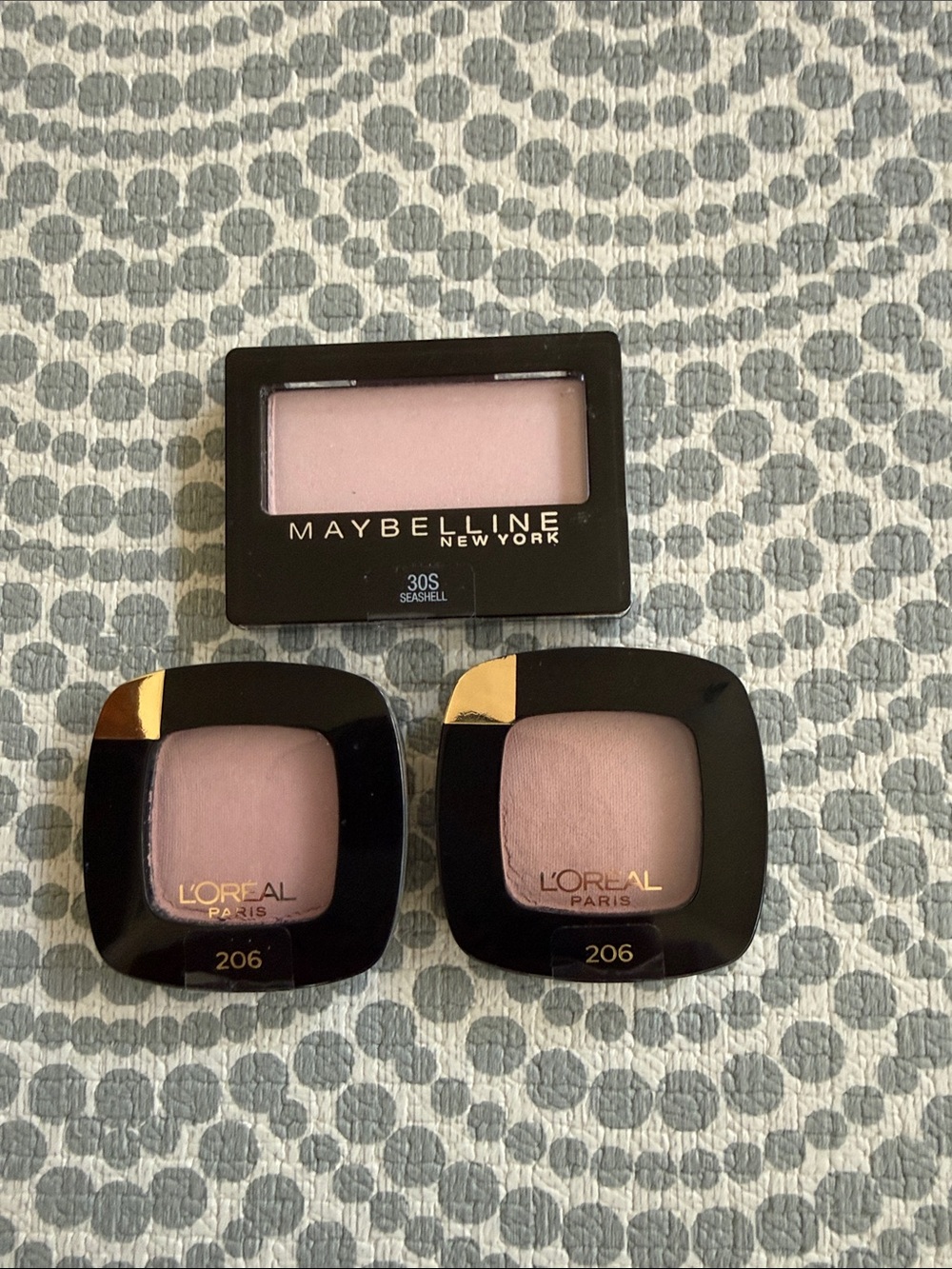 Maybelline & L'Oréal Pink Powder Blush Duo - Soft Pink Mademoiselle and Seashell